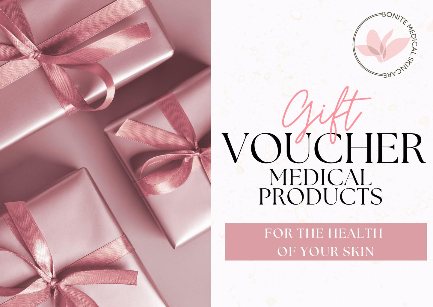 Tarjeta de regalo para el cuidado de la piel de Bonite Medical
